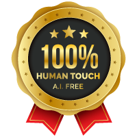 Badge 100% Human Touch - AI Free